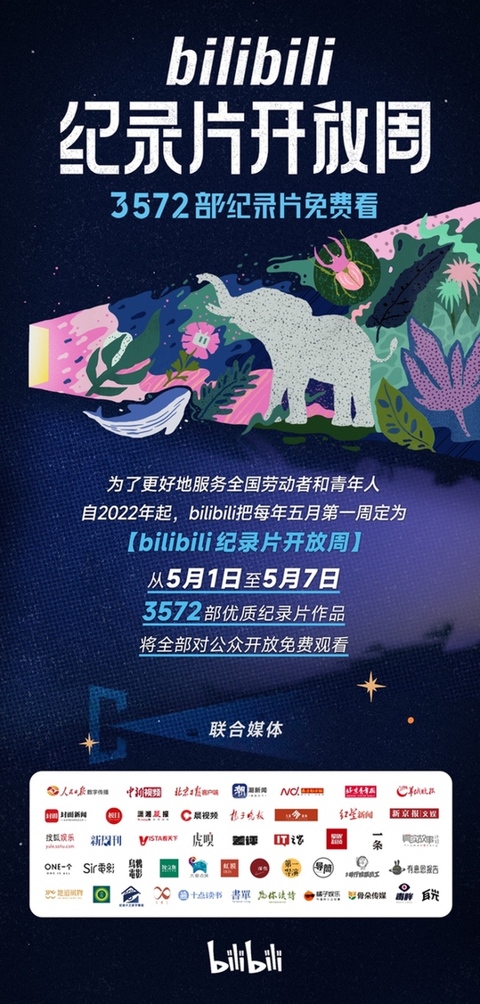 B站第二届纪录片开放周来袭，3572部纪录片片库免费开放