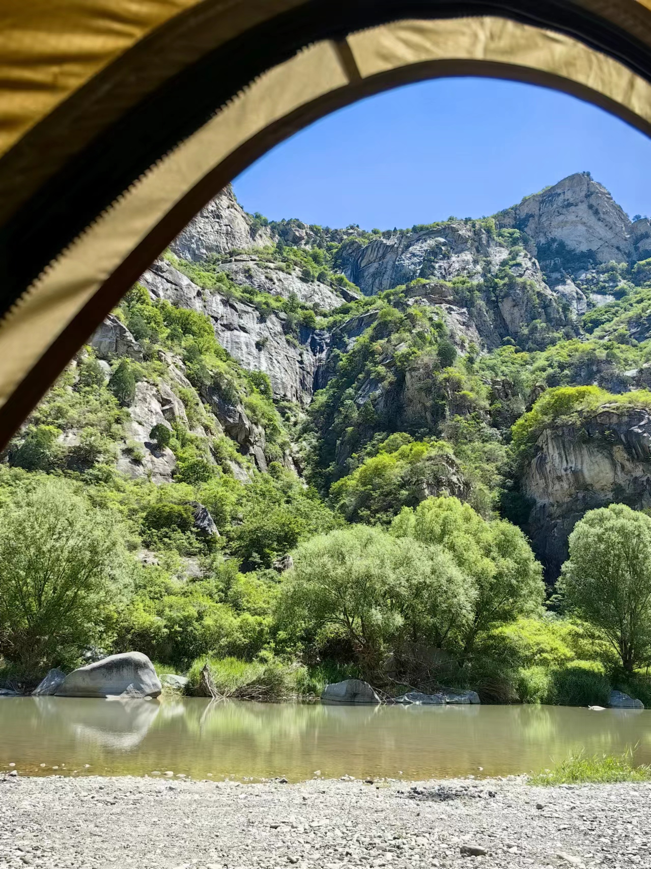 北京怀柔白河湾。受访者供图
